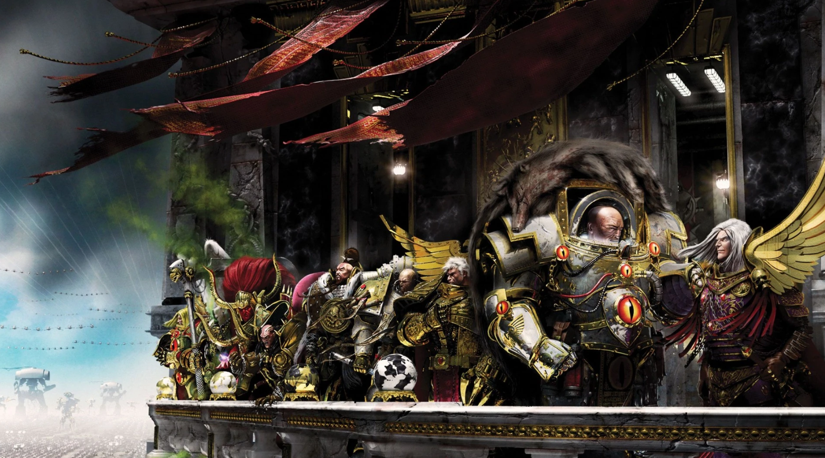 Primarchs summoned by the Emperor